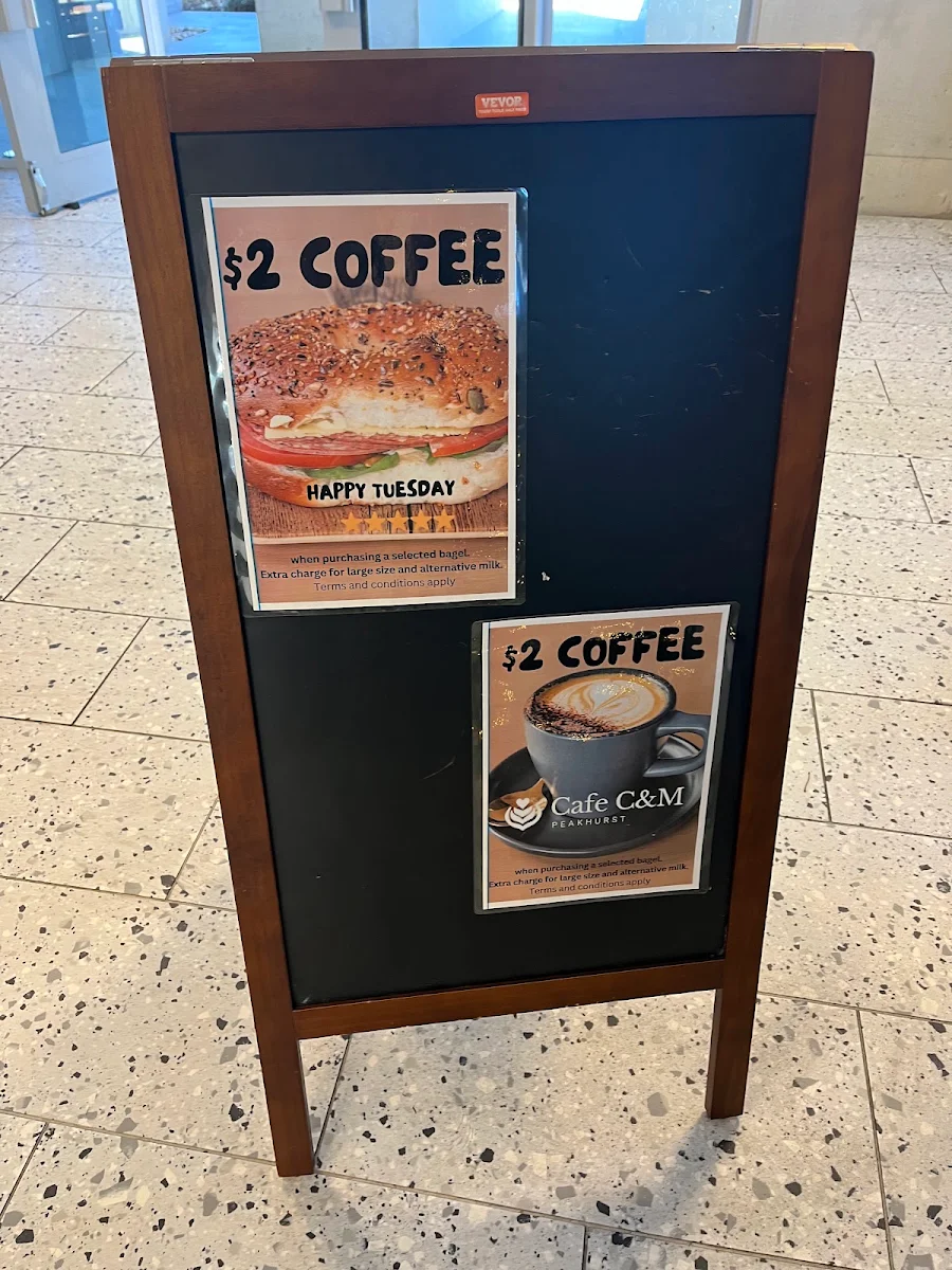 Menu, Cafe C&M （Peakhurst）