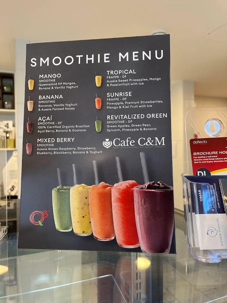 Menu, Cafe C&M （Peakhurst）
