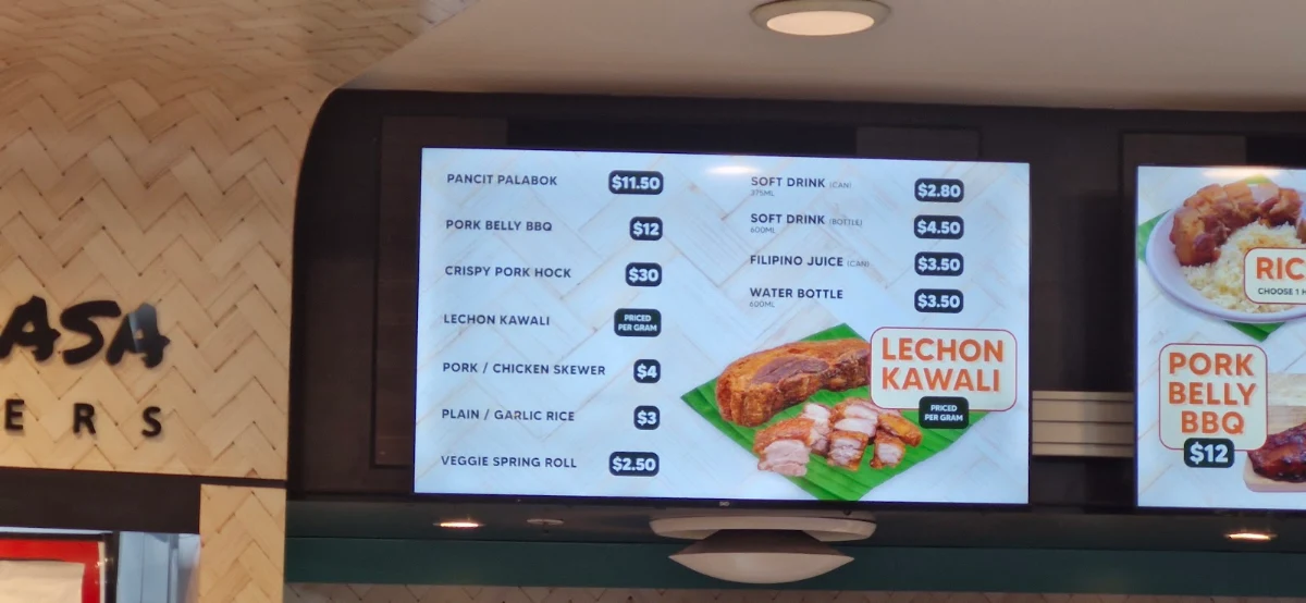 Menu, Filo Lasa Blacktown