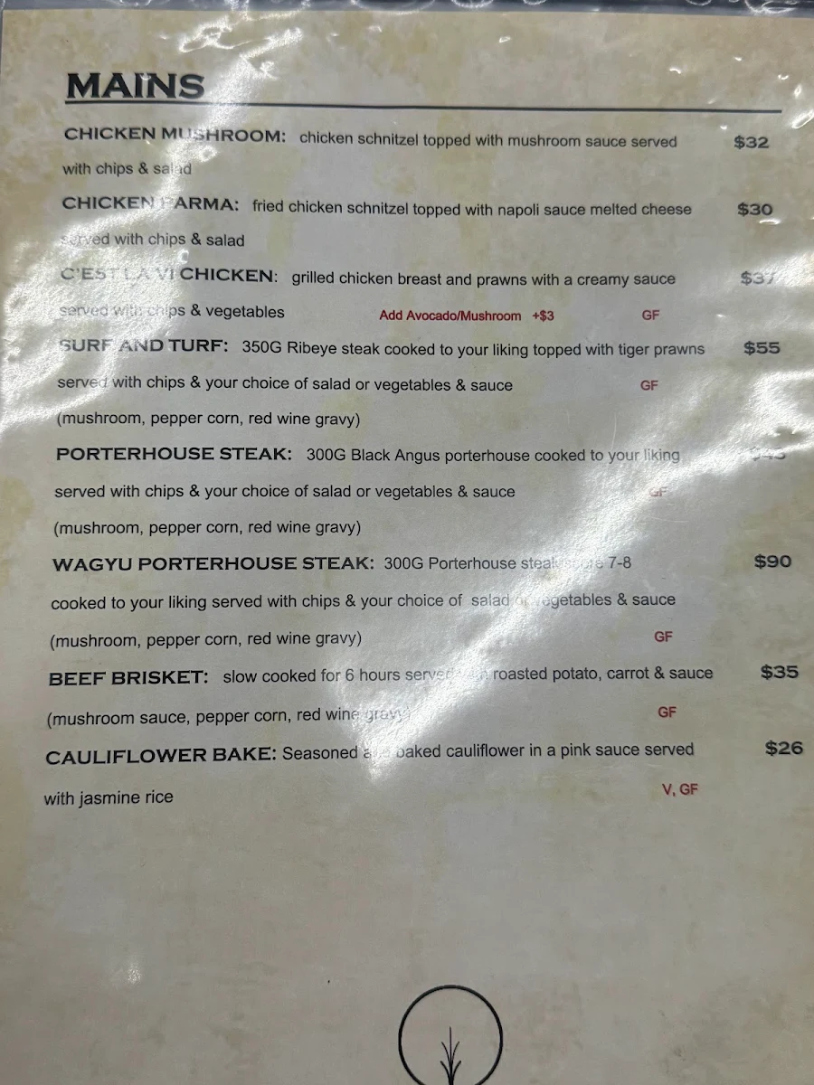 Menu, C'est LaVi Melbourne