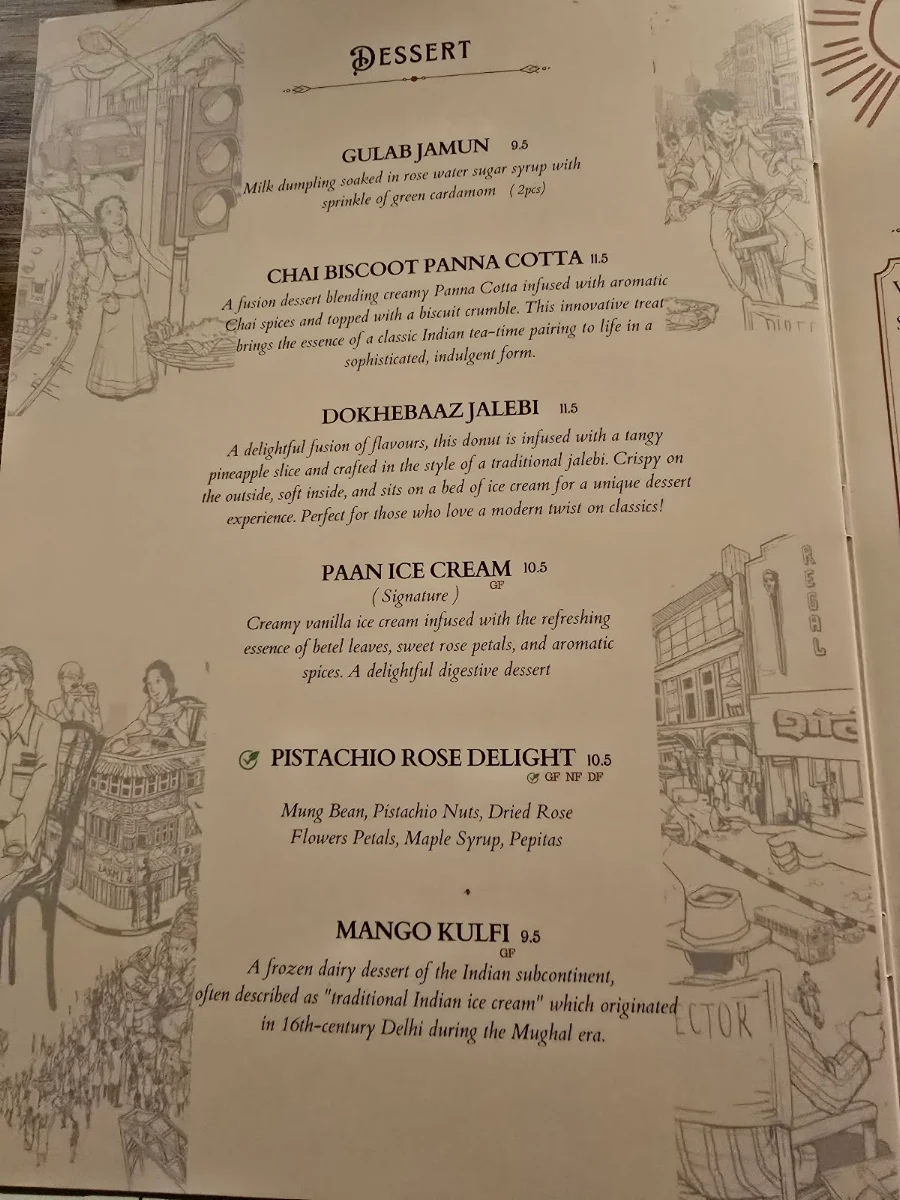 Menu, O'Bombay
