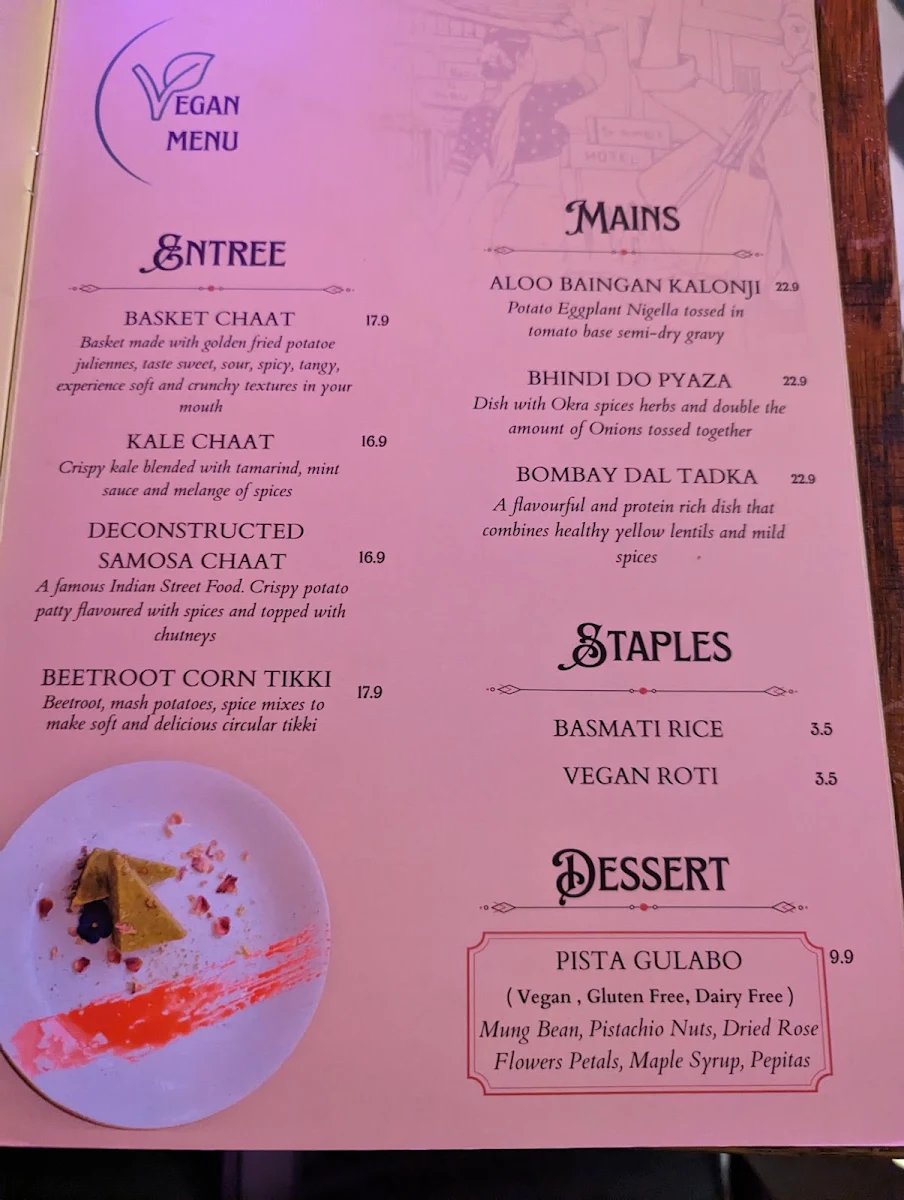 Menu, O'Bombay