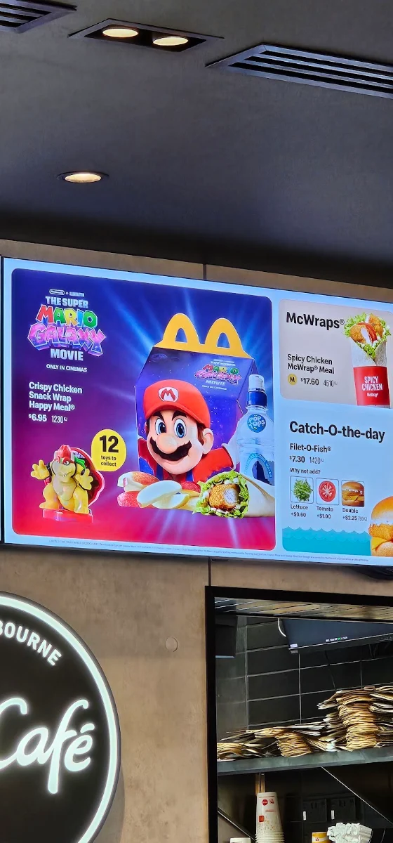 Menu, McDonald's Huntlee