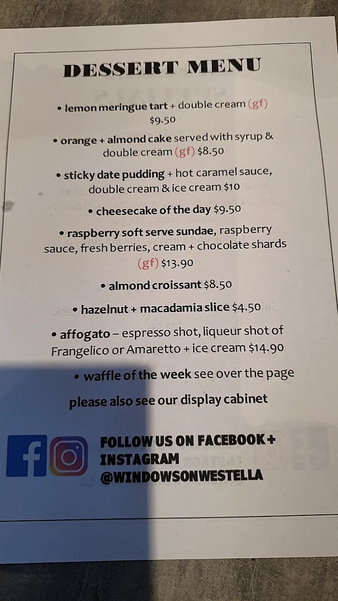 Menu, Windows On Westella