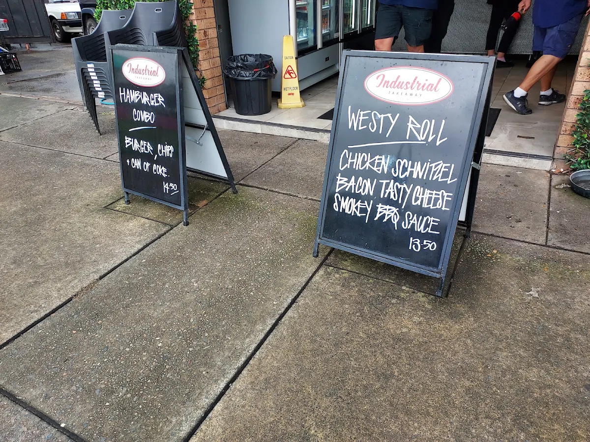 Menu, Industrial Cafe