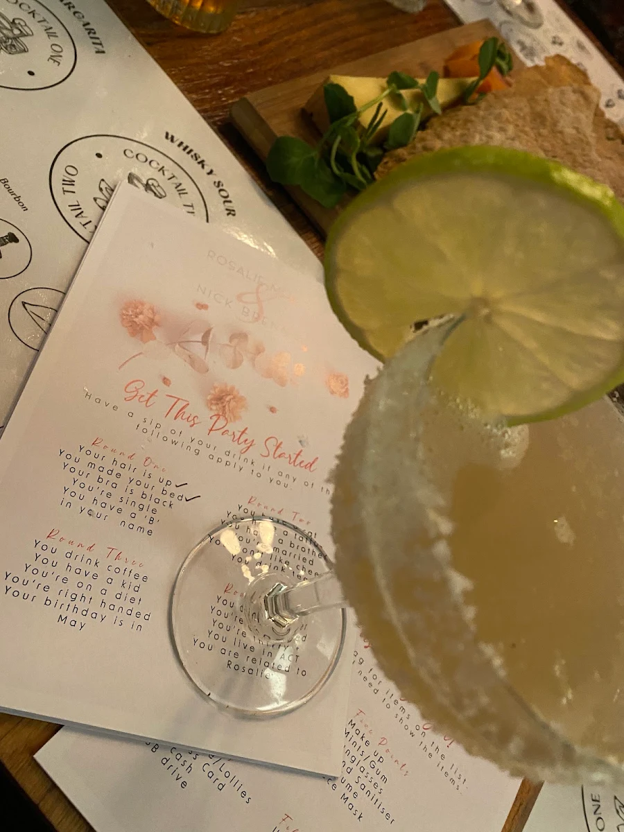 Menu, Bartholomew's