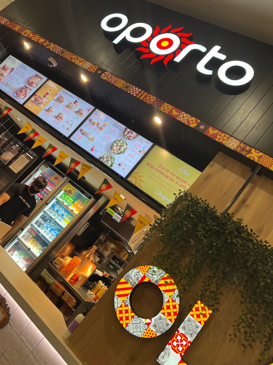 Menu, Oporto Canberra DFO