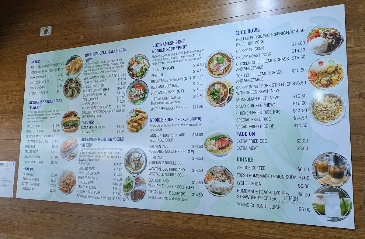 Menu, Saigon Salad Roll