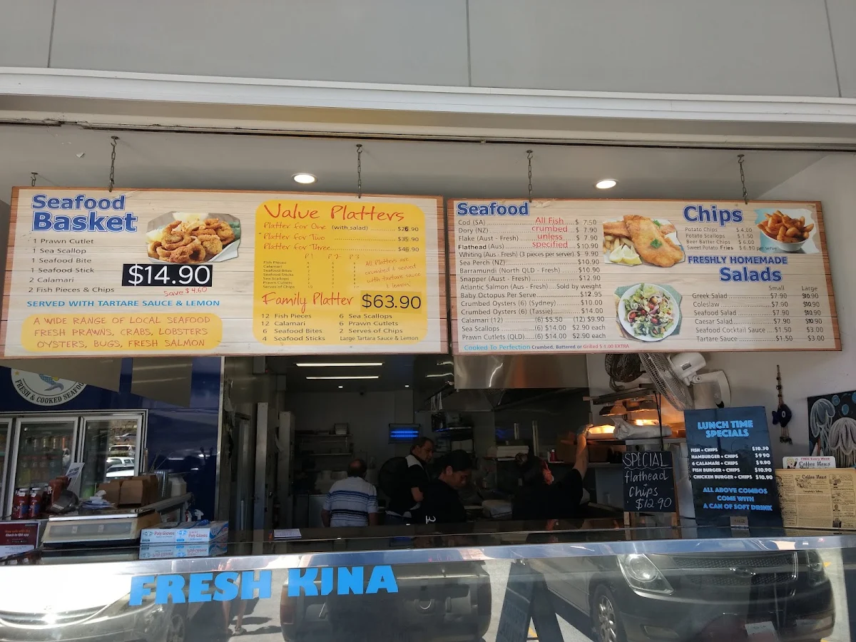 Menu, Fish Depot Pimpama