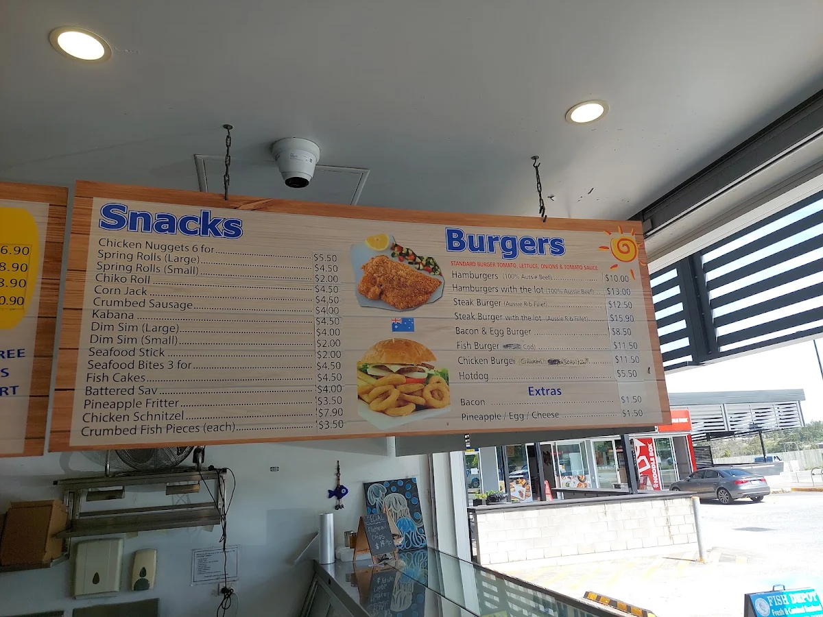 Menu, Fish Depot Pimpama