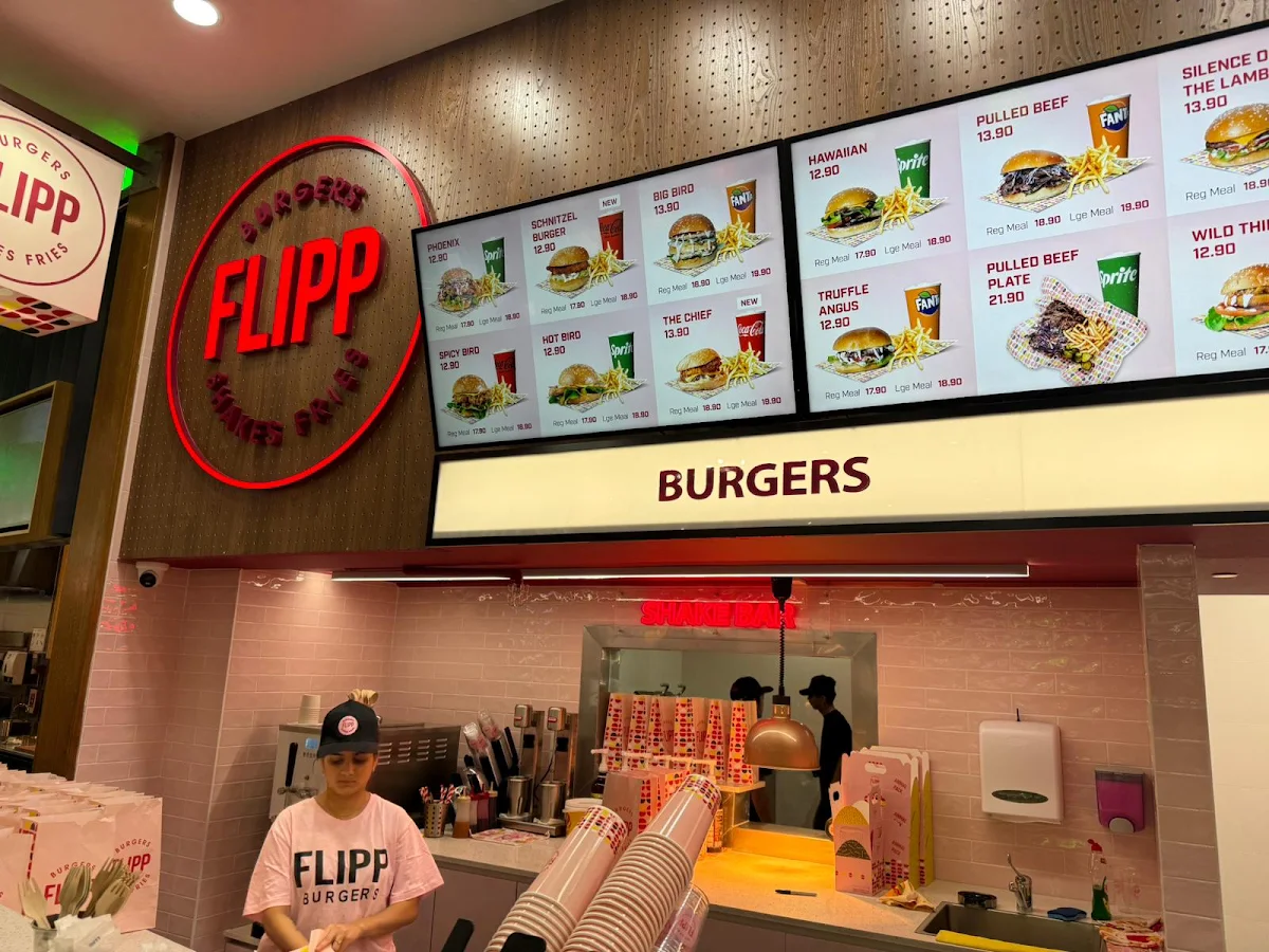 Menu, Flipp Burgers / Merrylands