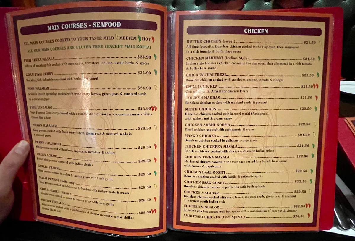 Menu, Khazana