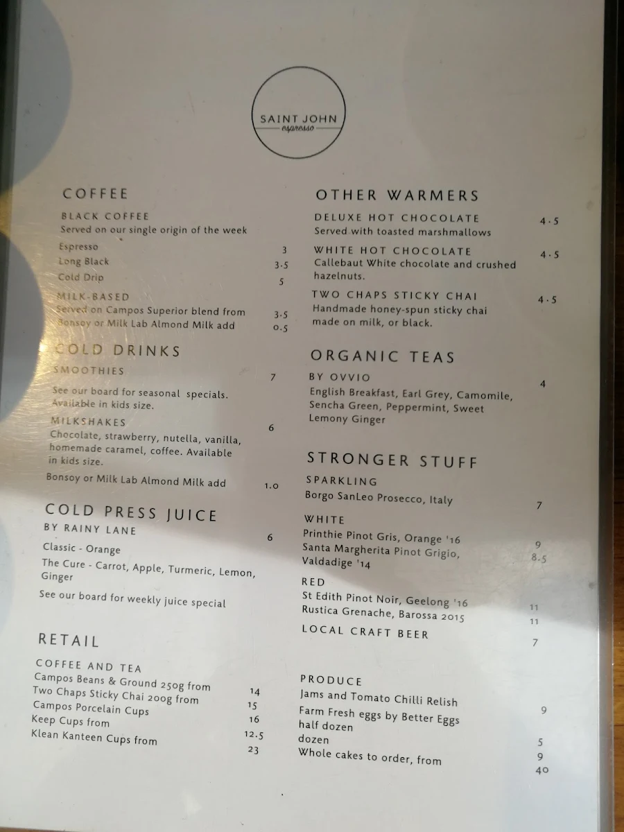 Menu, Mindful Baker
