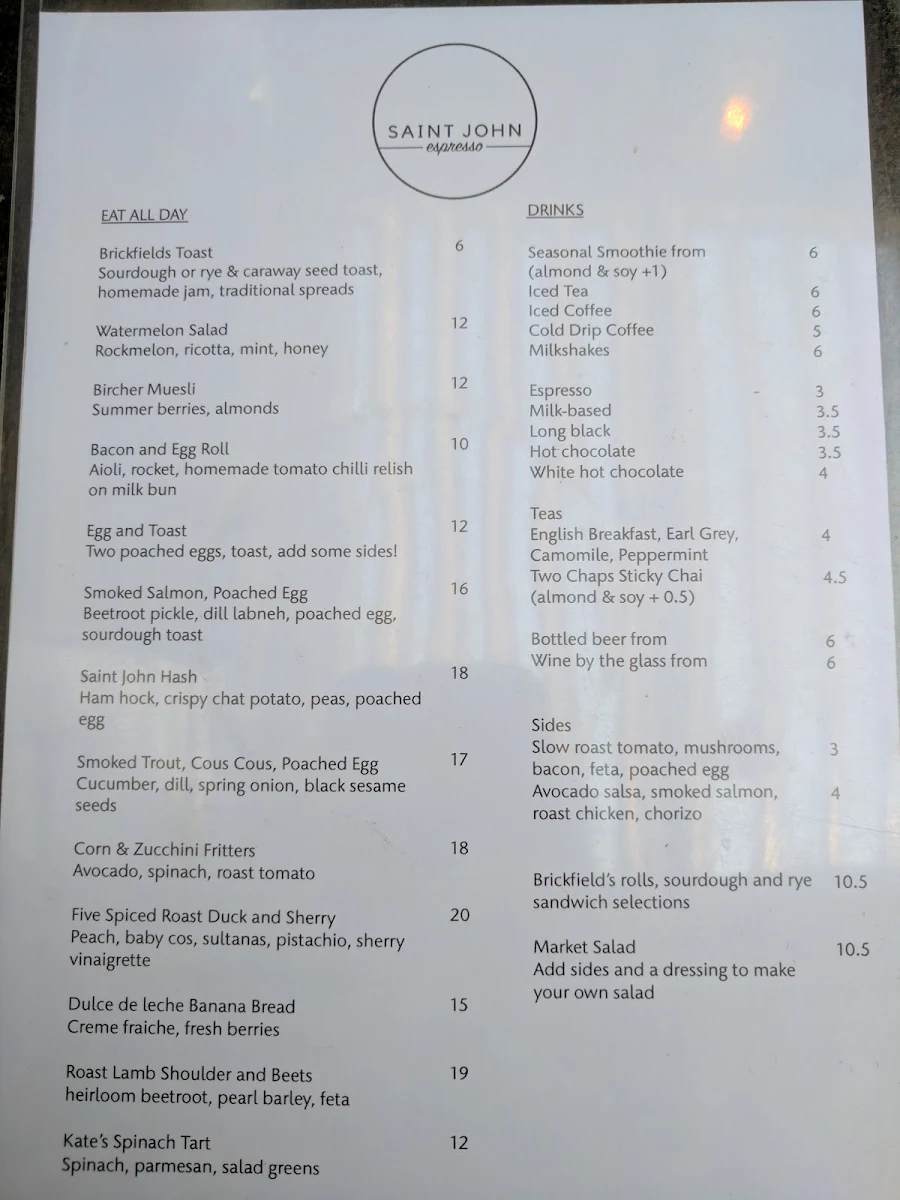 Menu, Mindful Baker
