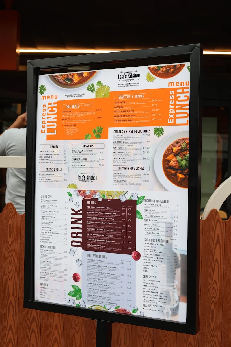 Menu, Lala’s Kitchen | South Wharf Riverside