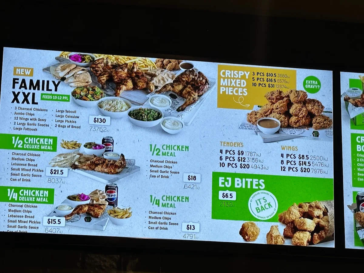 Menu, McDonald's Rockdale