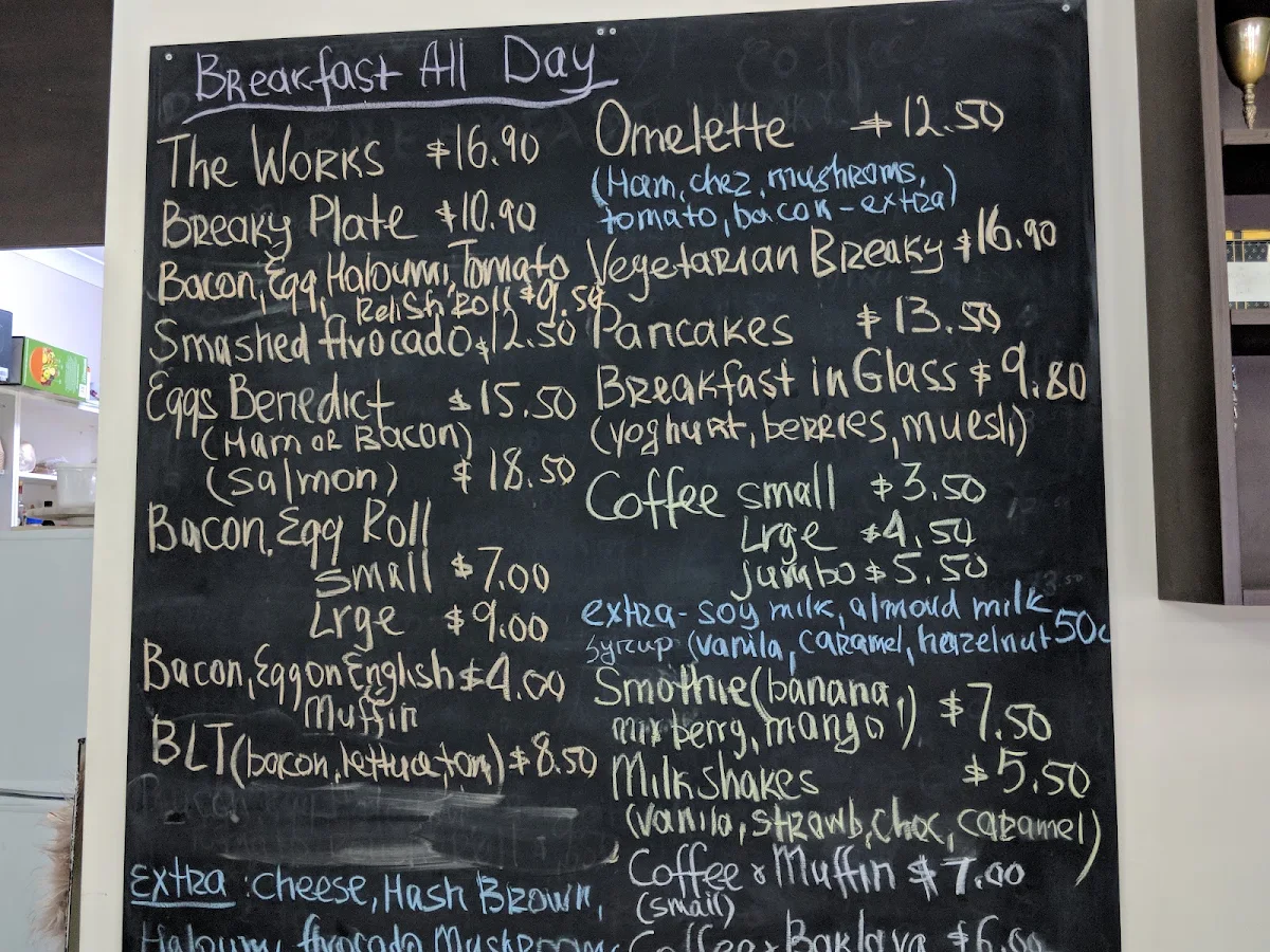 Menu, On Dalmeny