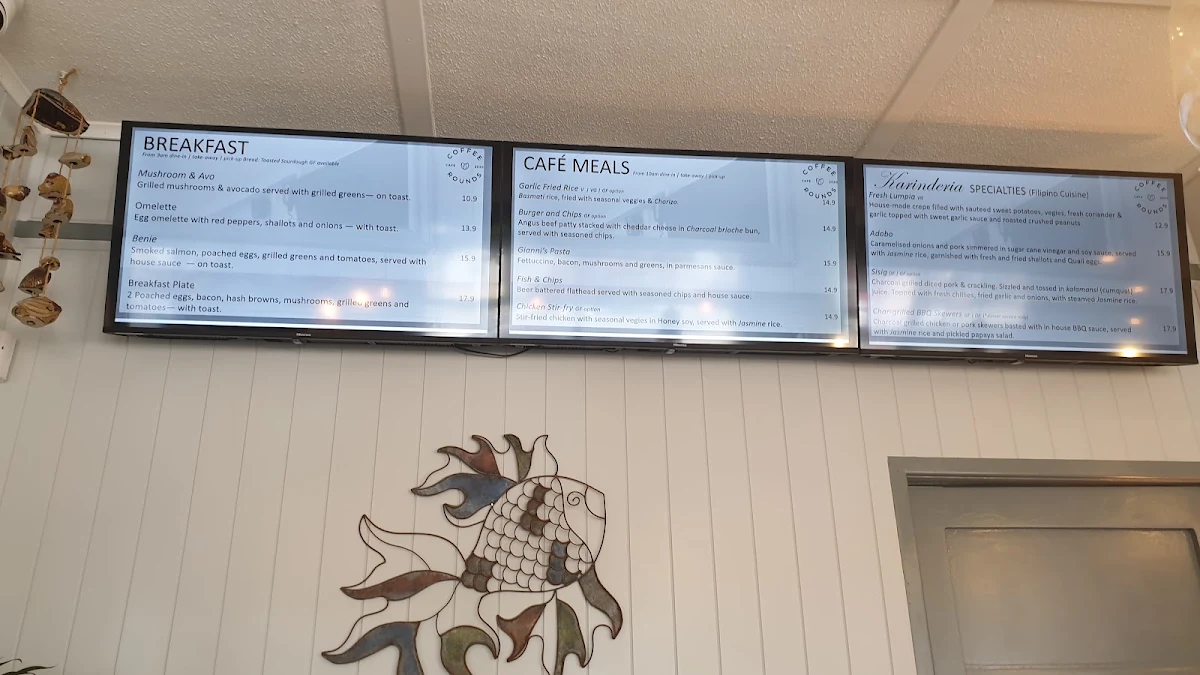 Menu, Coffee Rounds Cafe