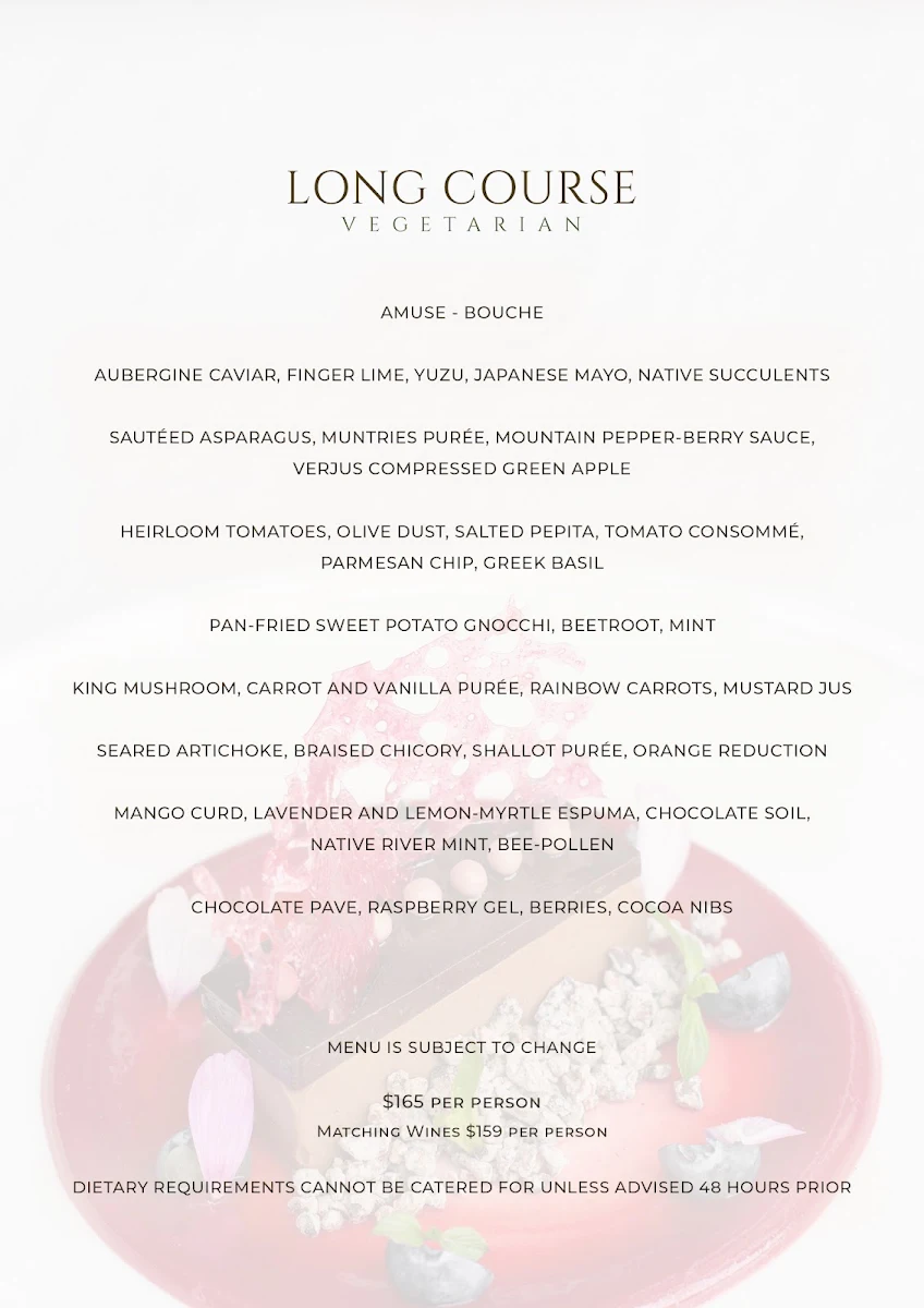 Menu, Deer Duck Bistro