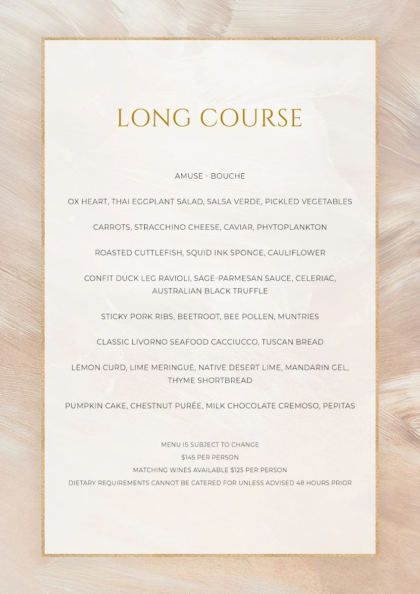 Menu, Deer Duck Bistro