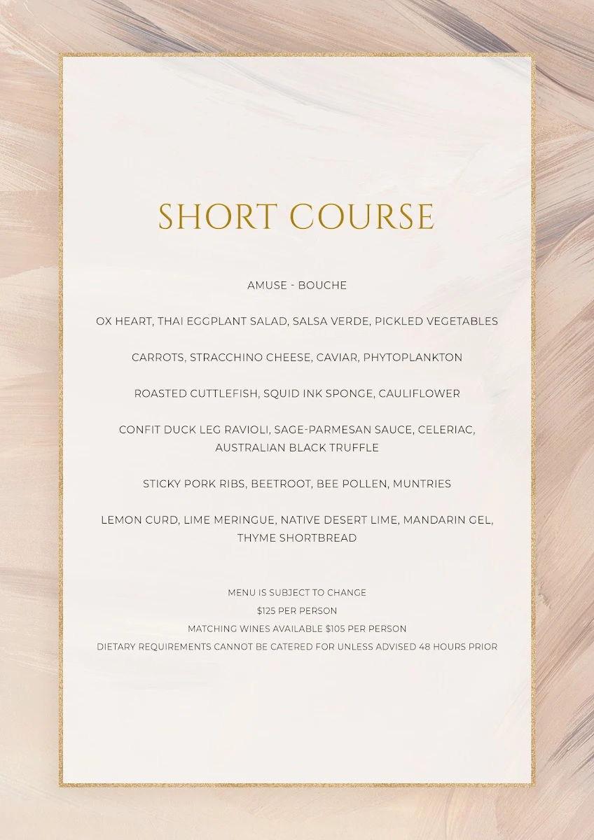 Menu, Deer Duck Bistro