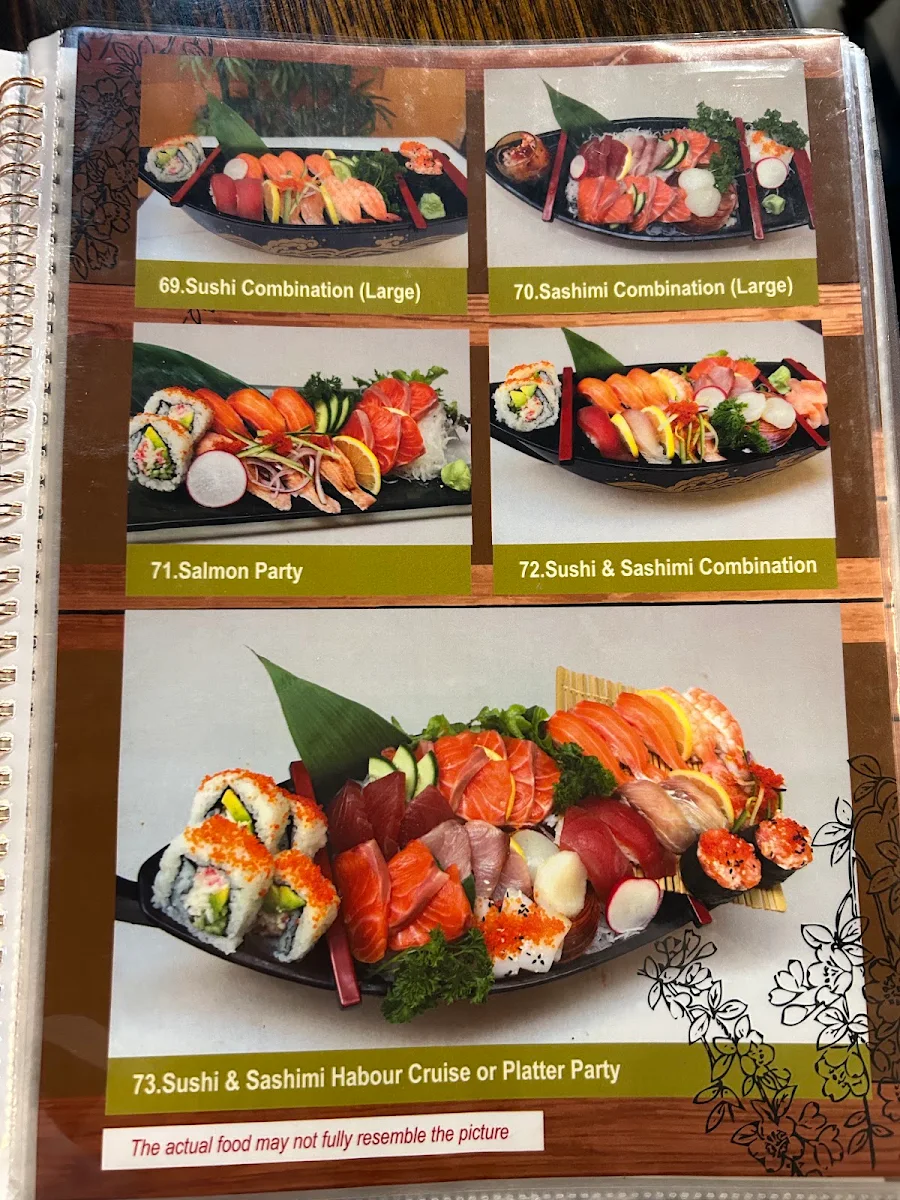 Menu, KinJo Japanese Restaurant & Sushi Bar