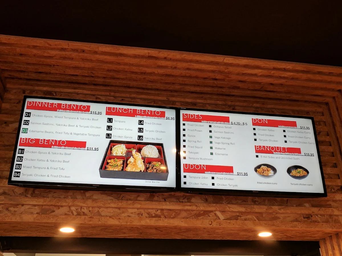 Menu, Bento Box