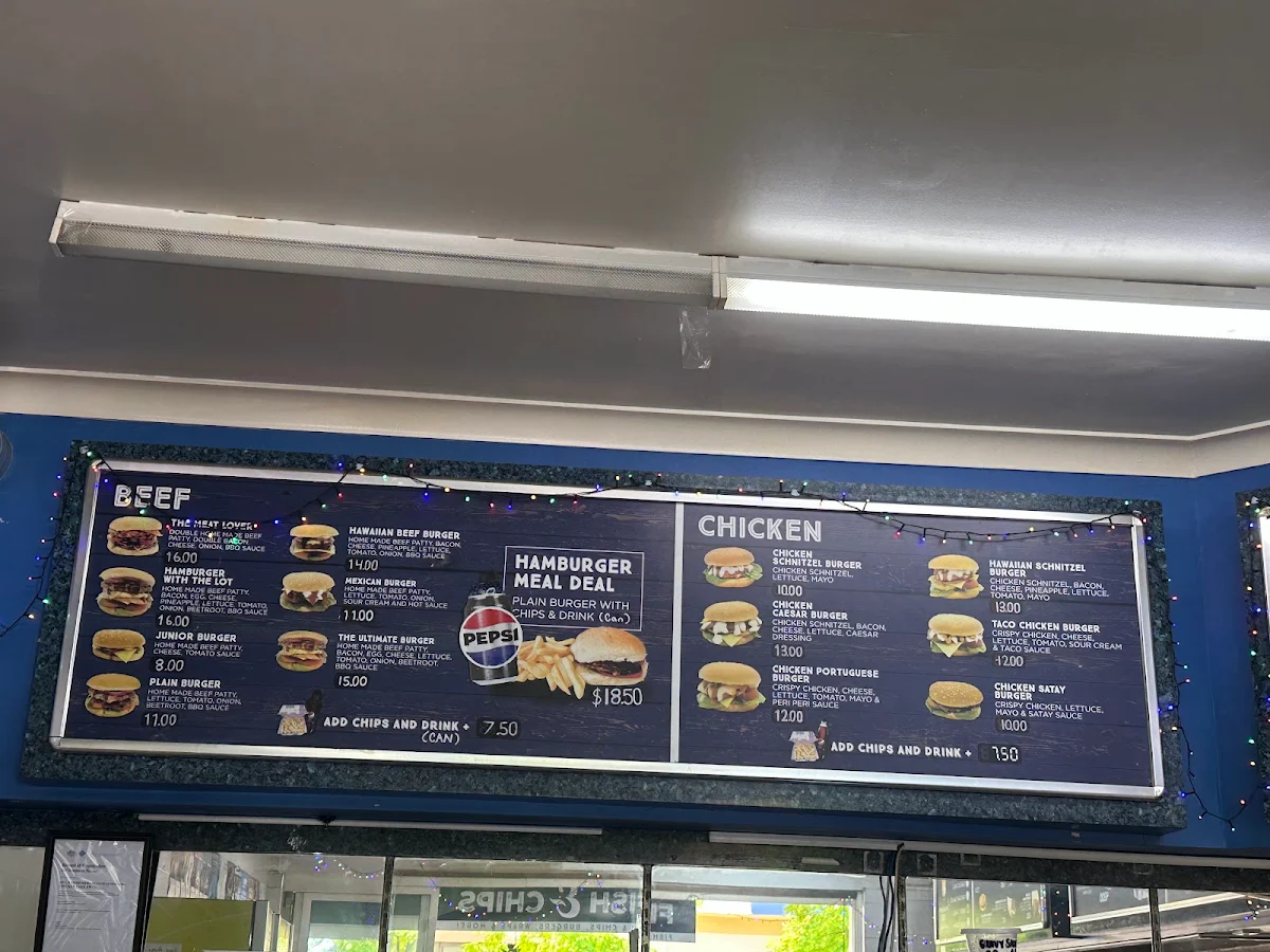 Menu, Mediterranean Seafood And Chicken