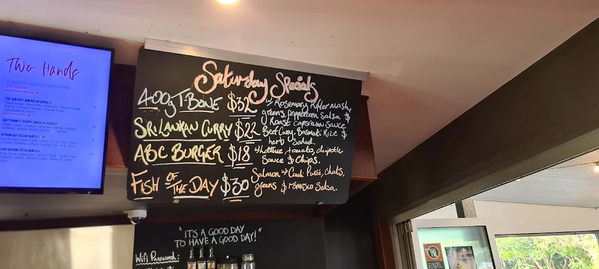 Menu, The Park Restaurant