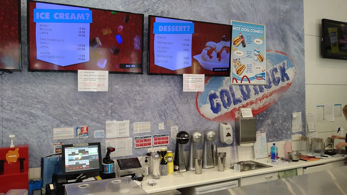 Menu, Cold Rock Ice Creamery Glenelg