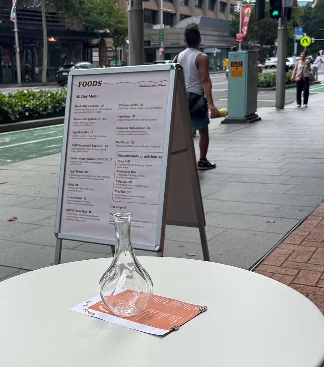 Menu, Meryenda Cafe