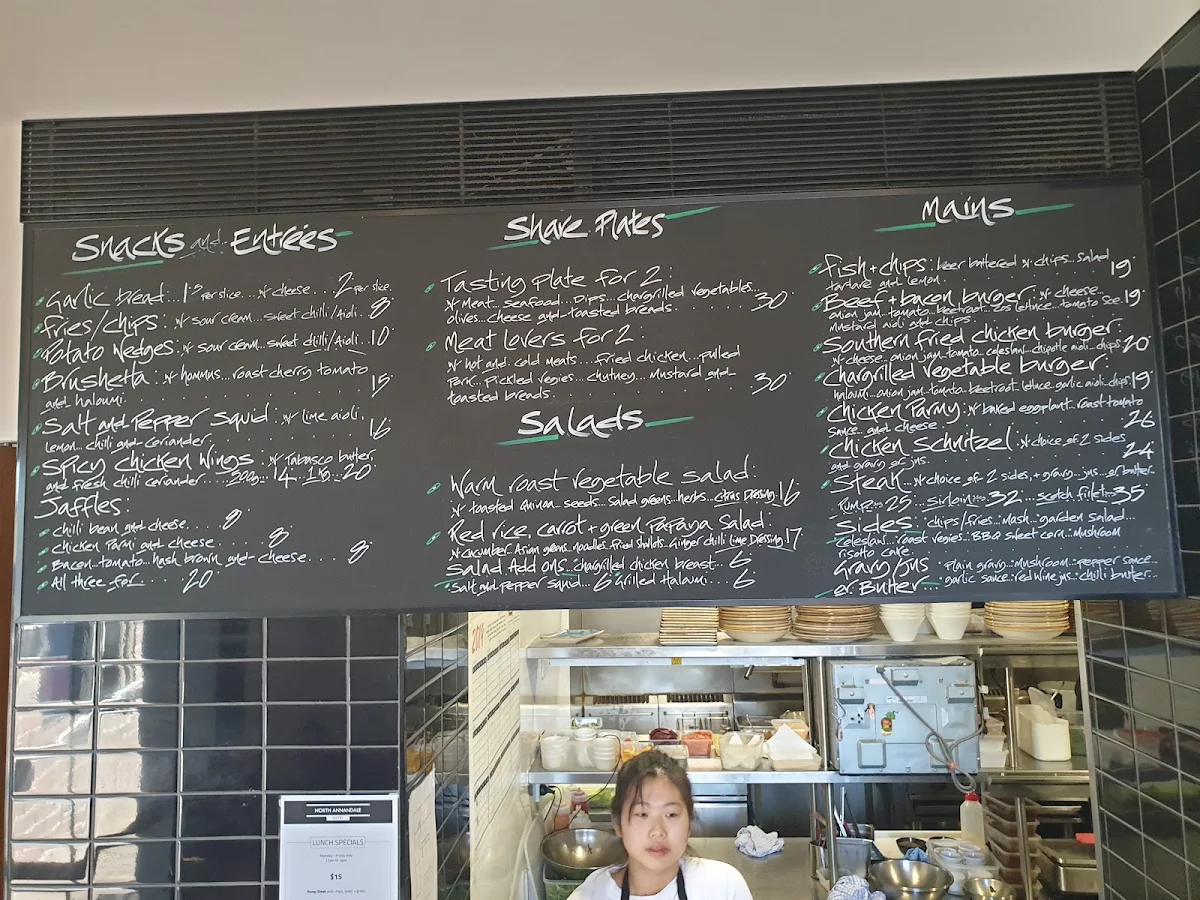 Menu, North Annandale Hotel