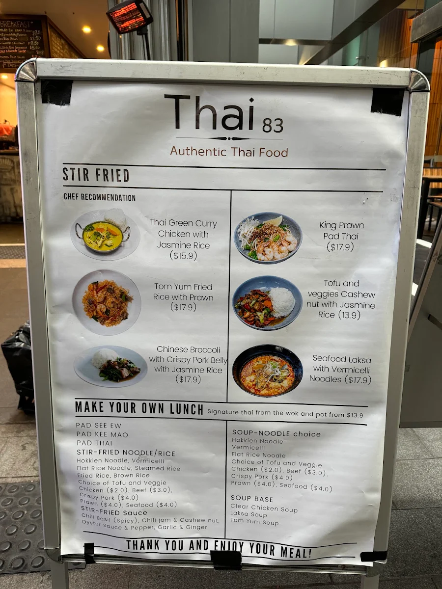 Menu, Spresso Cafe and Salad Bar