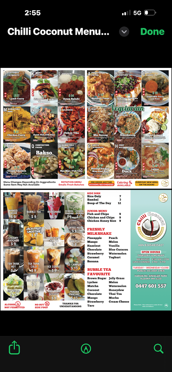 Menu photo 1