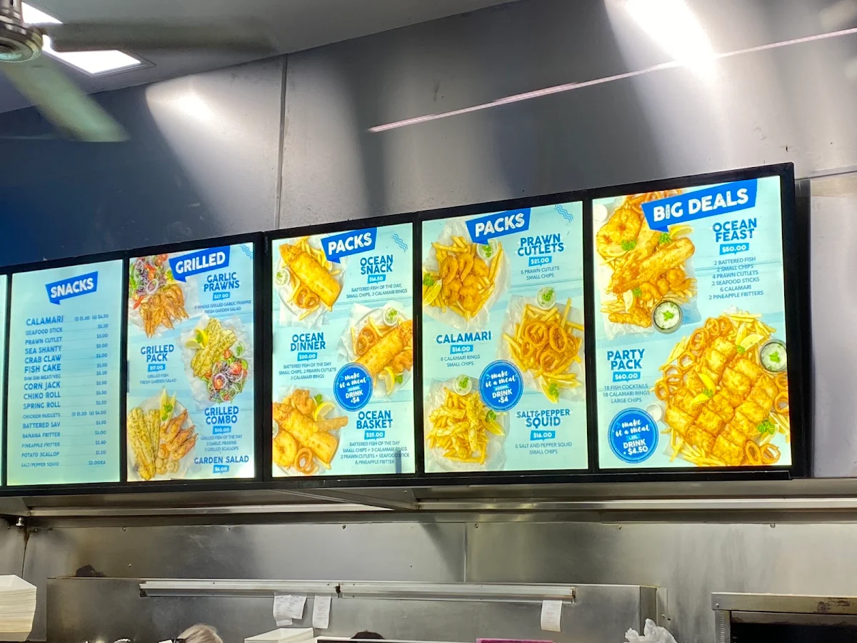 Menu, Mike's Seafood