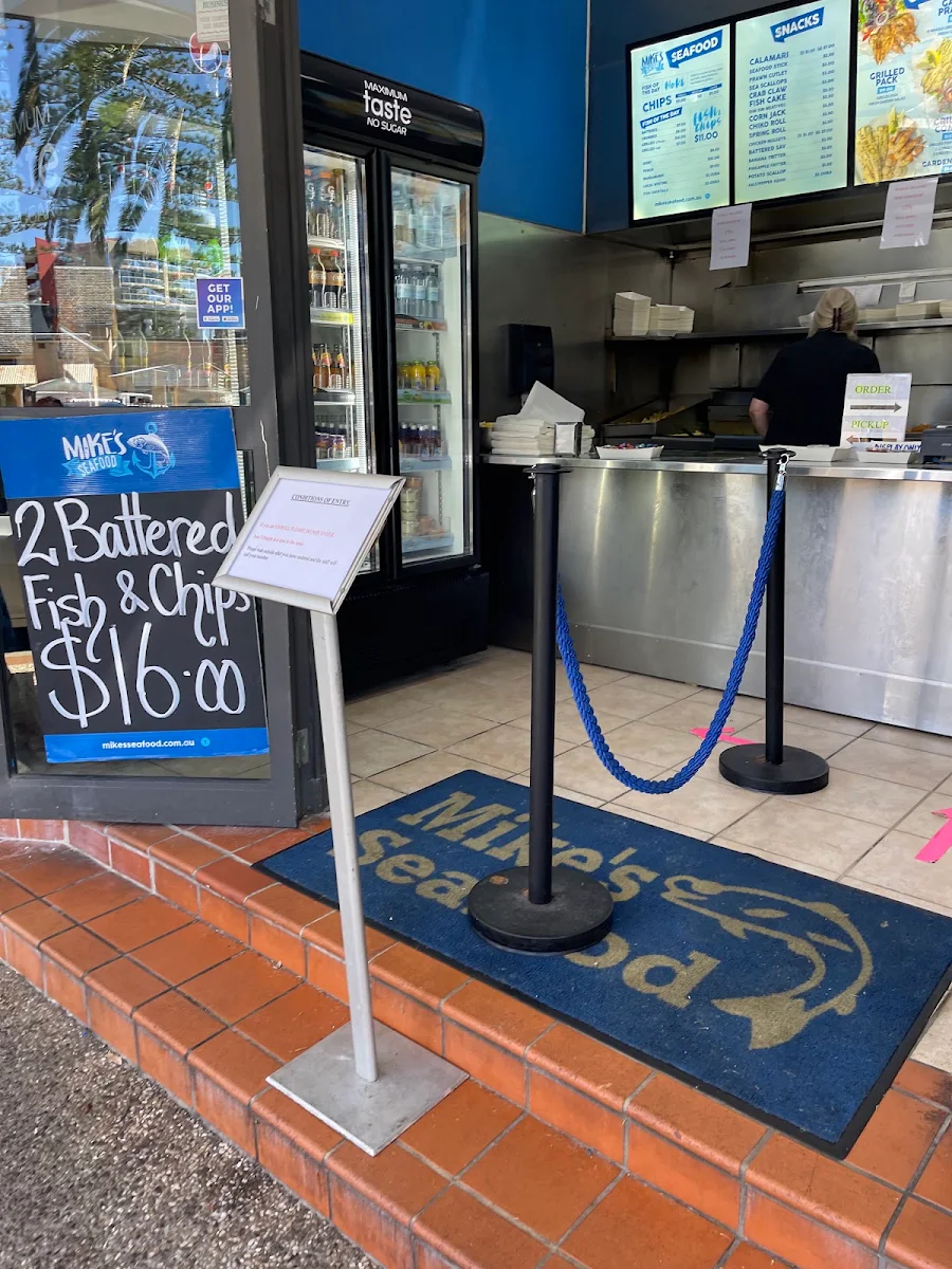 Menu, Mike's Seafood