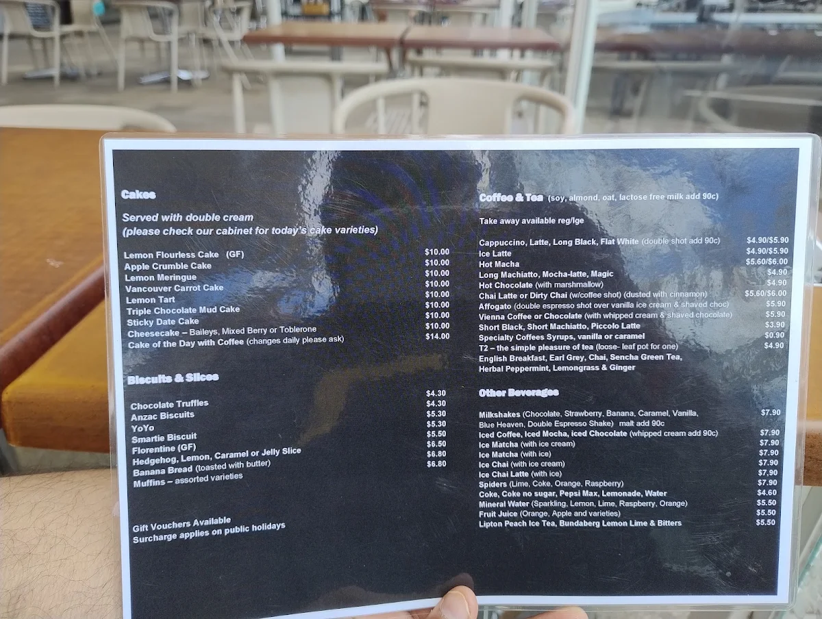 Menu, Panache Cafe and Creperie