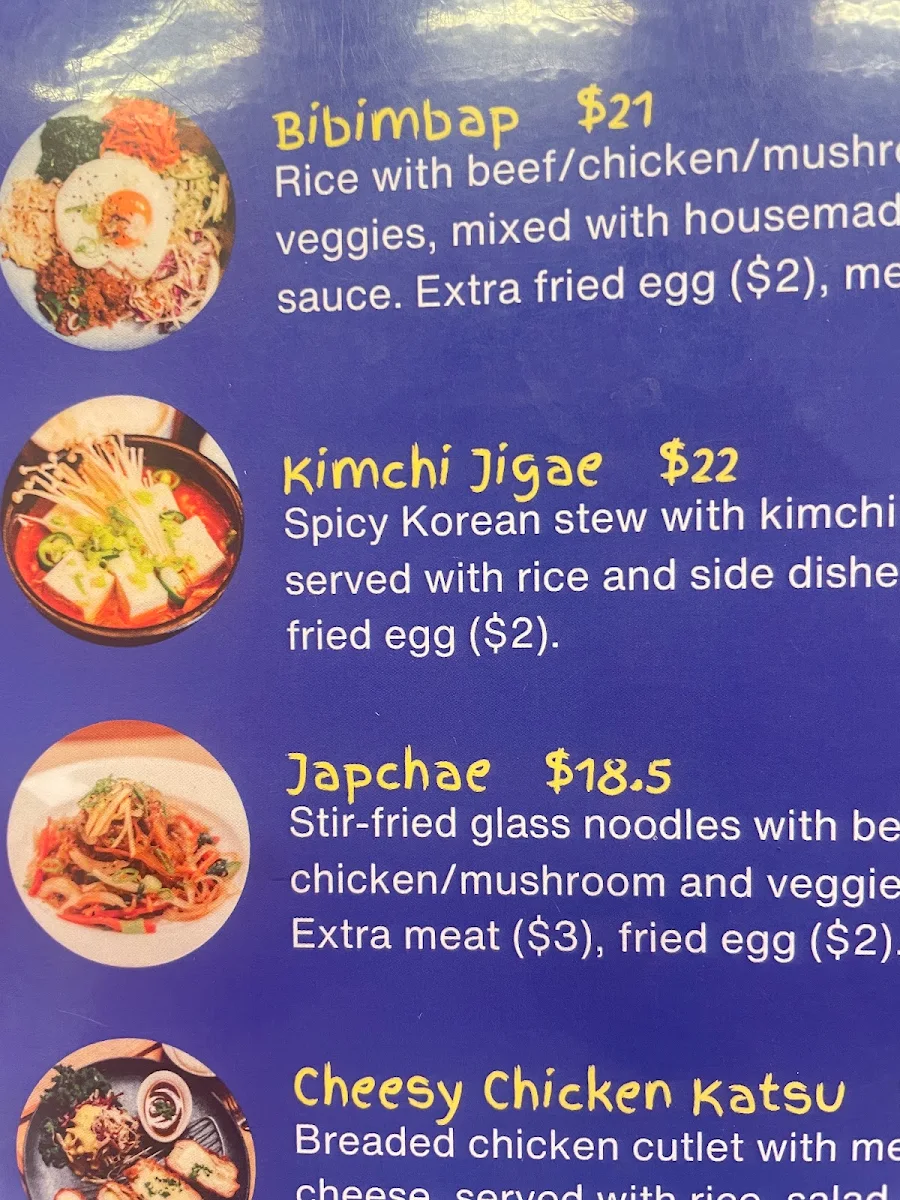 Menu, Seoul Bros