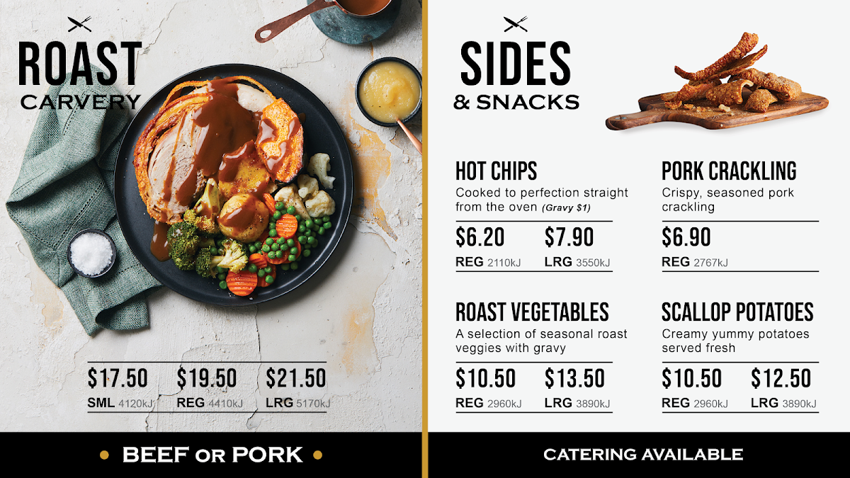 Menu, Sandwich Chefs Waurn Ponds