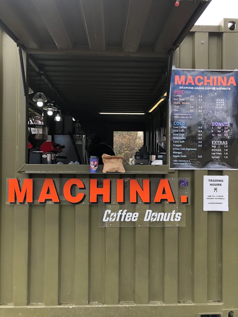 Menu, Machina Coffee Donuts