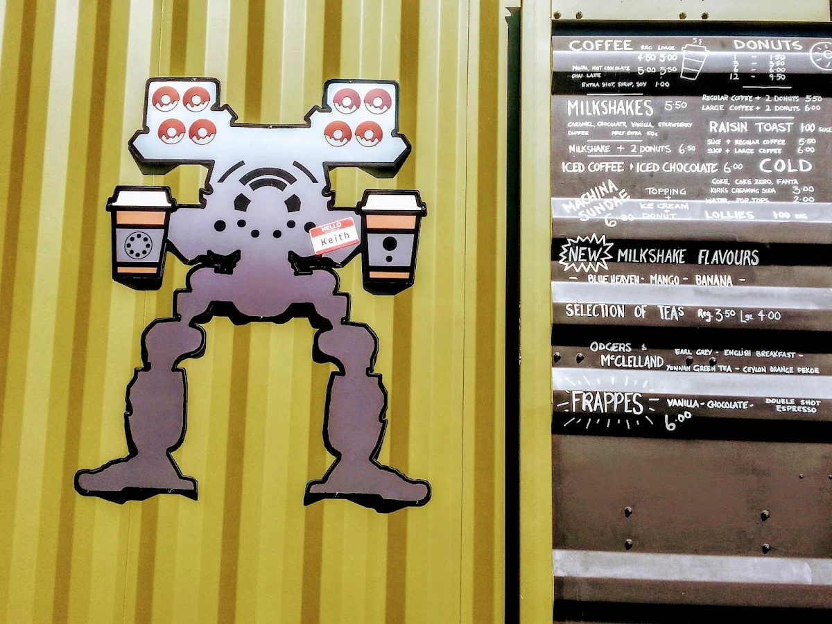 Menu, Machina Coffee Donuts
