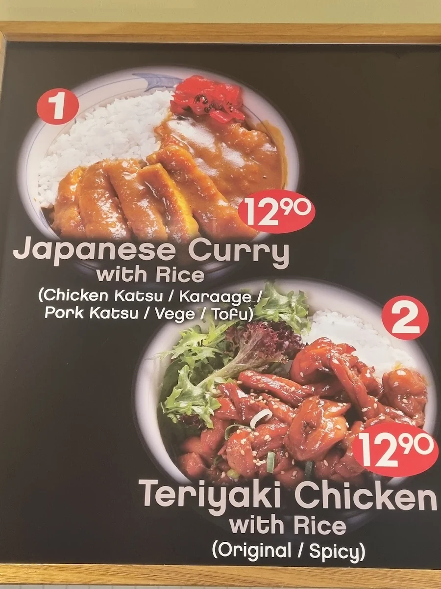 Menu, Say Sushi Woolloongabba