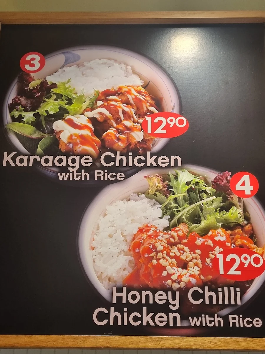 Menu, Say Sushi Woolloongabba