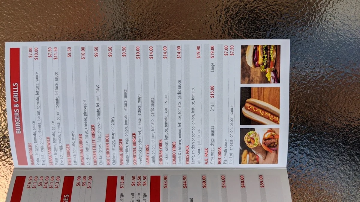 Menu, Chicken Time Norwood