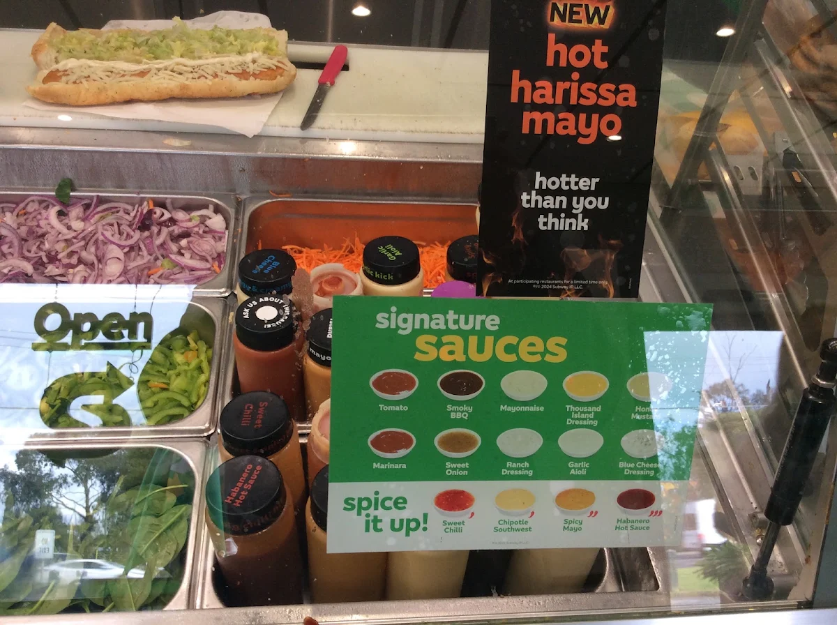 Menu, Subway