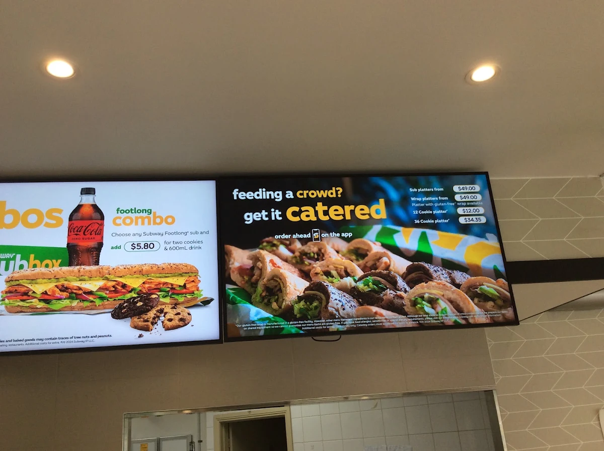 Menu, Subway
