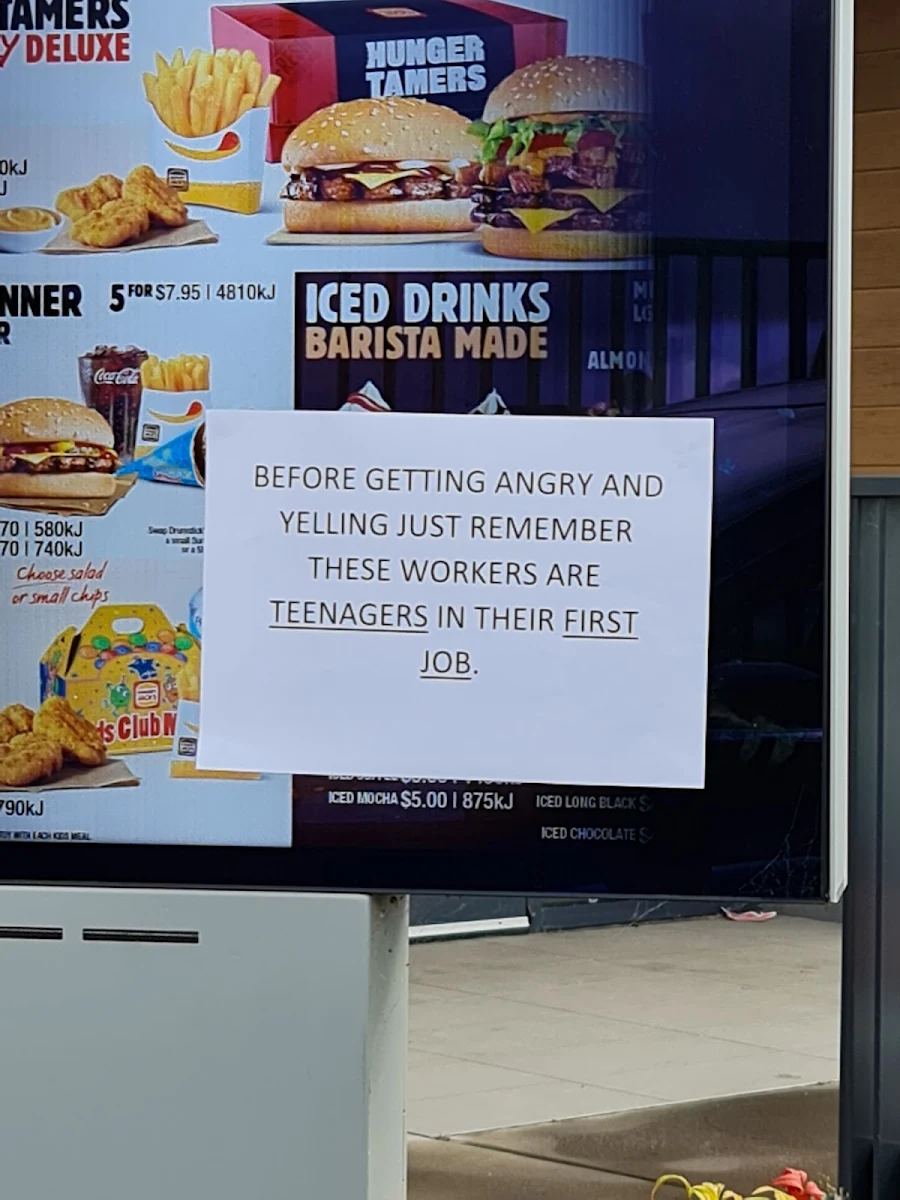 Menu, Hungry Jack's Burgers Lithgow