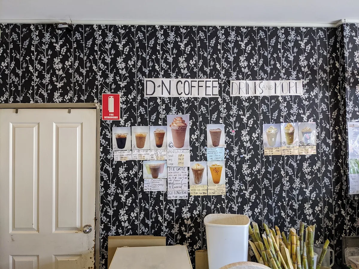 Menu, D & N Coffee
