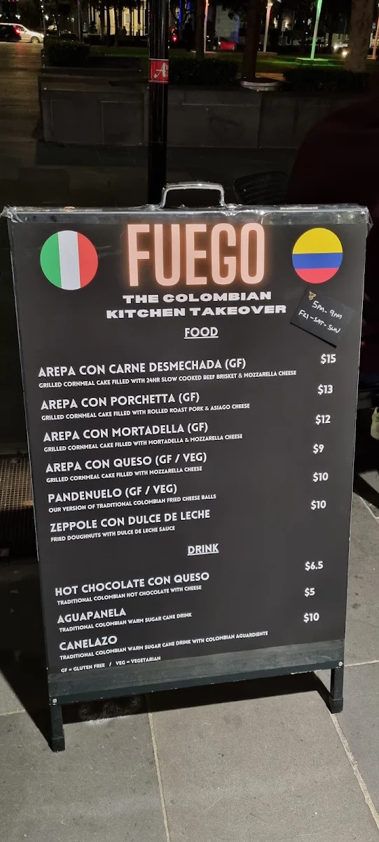 Menu, Saluministi Docklands