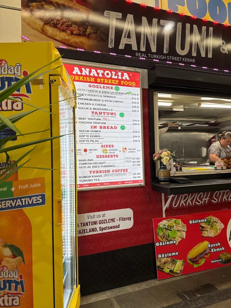 Menu, Anatolia Tantuni